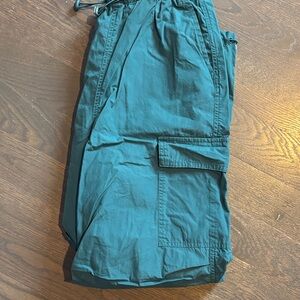 Wild fable green nylon Cargo Pants, size xxs